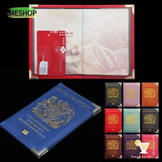 ME กระเป๋าสตางค์ หนัง Pu ทนทาน สําหรับใส่หนังสือเดินทาง บัตรสหราชอาณาจักร 2 ชิ้น