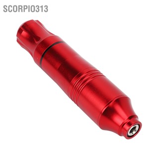 Scorpio313 ชุดปากกาสัก DC สีแดง ชุดจ่ายไฟสักสีดำน้ำหนักเบา Professional Complete Tattoo Set 90‑265V