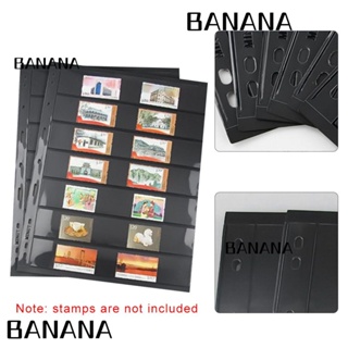 Banana1 อัลบั้มแสตมป์ แบบสองด้าน 10 หน้า สําหรับจัดเก็บแสตมป์