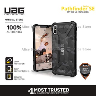 Uag Pathfinder SE Camo Series เคสโทรศัพท์ สําหรับ iPhone XS MAX / X / XS / XR พร้อมฝาครอบเคสป้องกัน - สีดํา