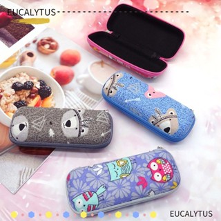 ✿EUTUS✿  Eyeglasses Case Vintage Eyeglasses Accessories Glasses Box Portable Fashion Zipper Travel Office Glasses Holder