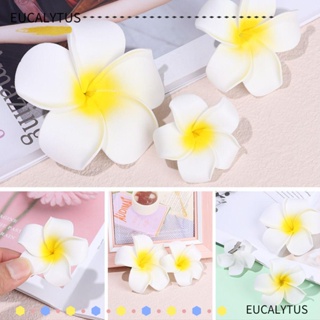 Eutus กิ๊บติดผม รูปดอกไม้จําลอง สีขาว เครื่องประดับผม ของขวัญ