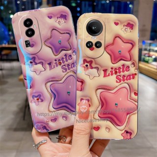 เคสโทรศัพท์มือถือแบบนิ่ม กันกระแทก ลายการ์ตูนดาว 3D สําหรับ OPPO Reno10 Reno10 Pro+ Plus 5G OPPO A78 NFC 4G 2023