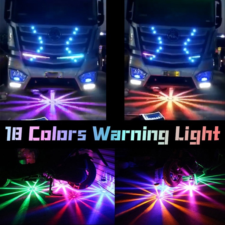 ไฟท้าย ไฟเบรก LED 9V-36V กันน้ํา กระพริบเลเซอร์ ป้องกันหมอก 18 สี สําหรับจอดรถยนต์ รถจักรยานยนต์