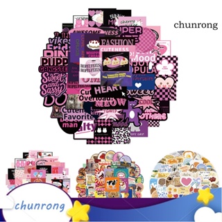 Chunrong สติกเกอร์ PVC ลายกราฟฟิตี้ กันน้ํา ลอกออกง่าย สําหรับตกแต่งกระเป๋าเดินทาง รูปภาพ 63 53 50 55 ชิ้น