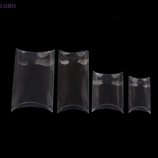 Lubu กล่องขนม PVC แบบใส รูปหมอน สําหรับตกแต่ง 10 ชิ้น