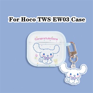 【จัดส่งรวดเร็ว】สําหรับ Hoco. Tws EW03 เคสใส แบบนิ่ม ลายการ์ตูน สําหรับ Hoco TWS EW03