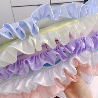 ริบบิ้นผ้าลูกไม้ กว้าง 5.5 ซม. 1 หลา สําหรับเย็บผ้า DIY