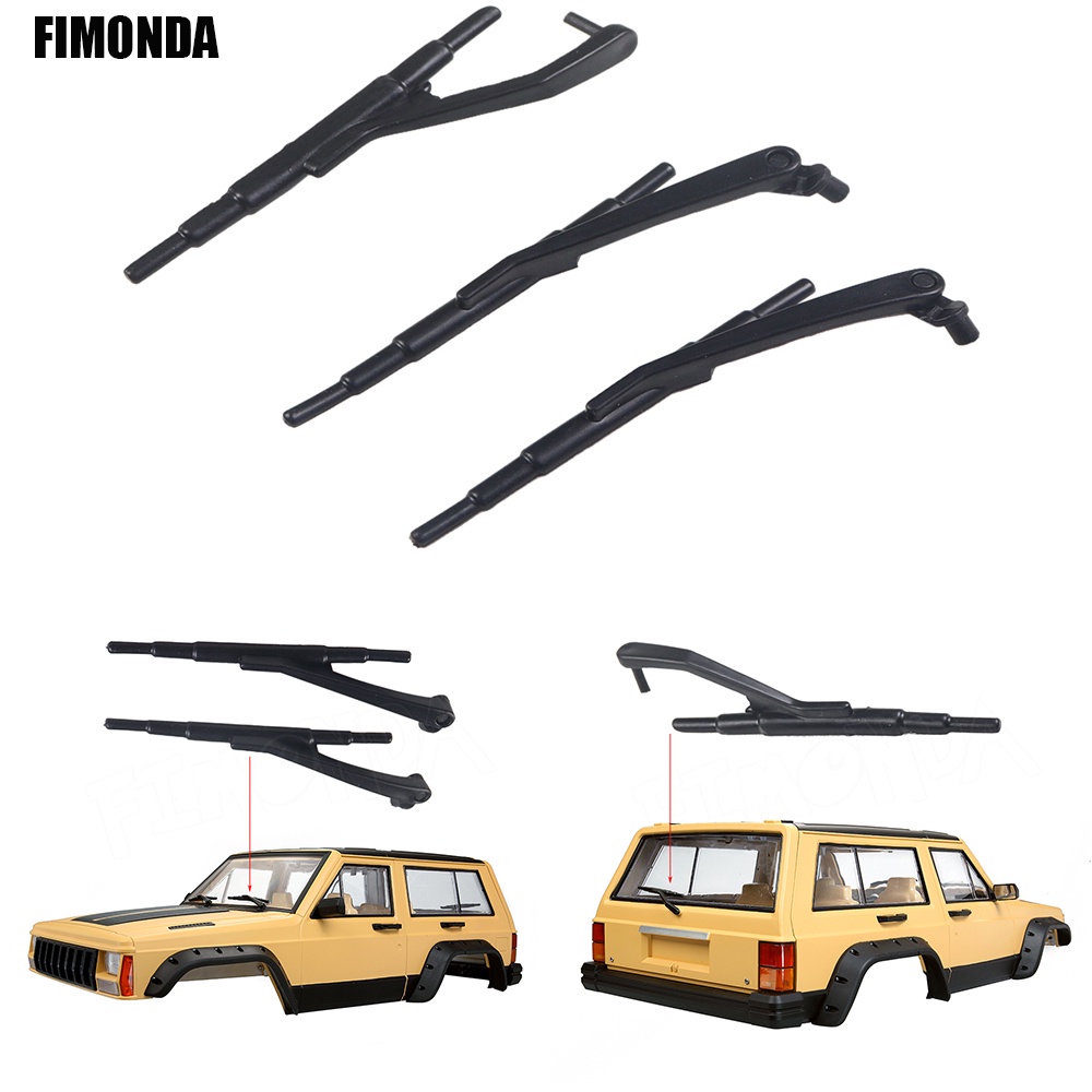 1/10 RC รถอุปกรณ์เสริมยาง Wiper สําหรับ RC รถ Axial SCX10 90046 Jeep Cherokee & Wrangler Body จําลองตกแต่ง