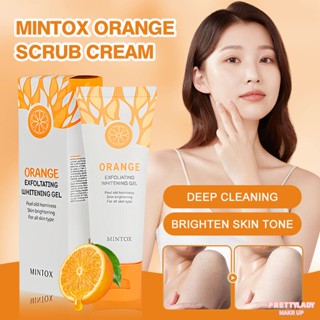 MINTOX Orange Exfoliating Gel for Face Whitening 50g Facial Body Scrub Deep Clean Blackhead Removal [prettylady]