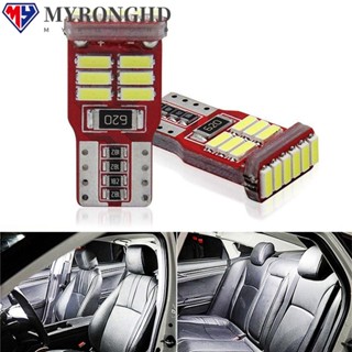 Myronghd หลอดไฟติดป้ายทะเบียนรถยนต์ 2 ชิ้น 4014 18SMD COB LED 2 ชิ้น