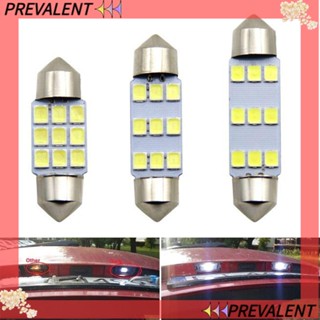 Preva หลอดไฟอ่านหนังสือ LED สีขาว 31 36 41 มม. 4 ชิ้น สําหรับรถยนต์ 4 ชิ้น