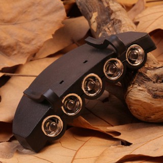 5 LED Cap Hat Brim Clip Lamp Head Light Headlight Headlamp Camping Hiking Hat