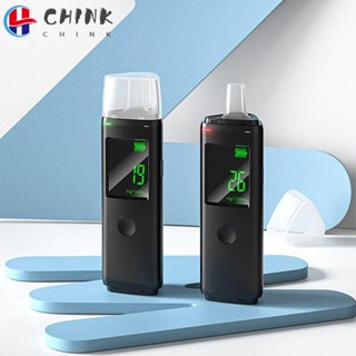 Chink เครื่องตรวจจับแอลกอฮอล์ในรถยนต์ 2 โมเดล หน้าจอ LCD ดิจิทัล แบบชาร์จไฟได้