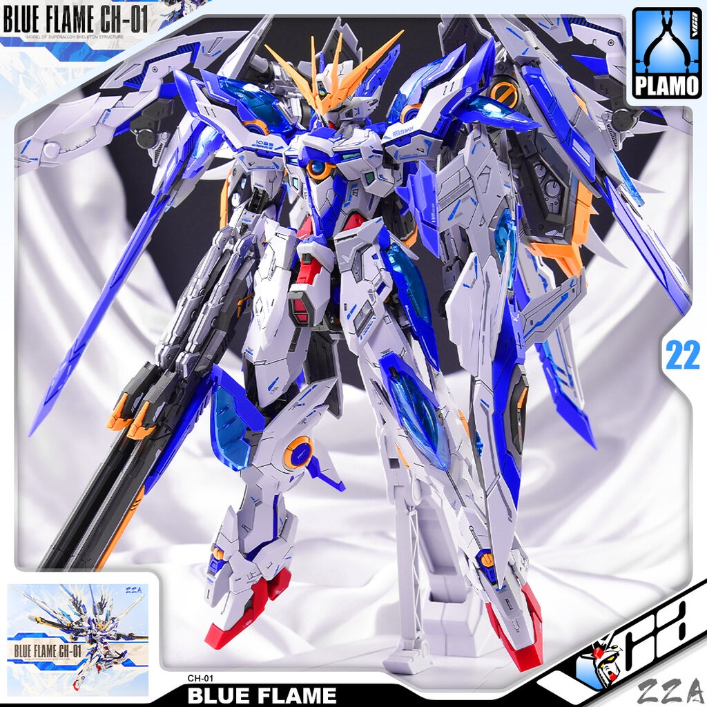VCA ⭐️ ZZA MODEL 无限新星 MASTER GRADE MG MGEX EXTREME BLUE FLAME 人形机甲蓝焰 METAL STRUCTURE BUILD ประกอบ โม