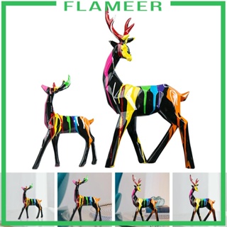 [Flameer] ฟิกเกอร์รูปปั้นกวางเรนเดียร์ สําหรับเก็บสะสม