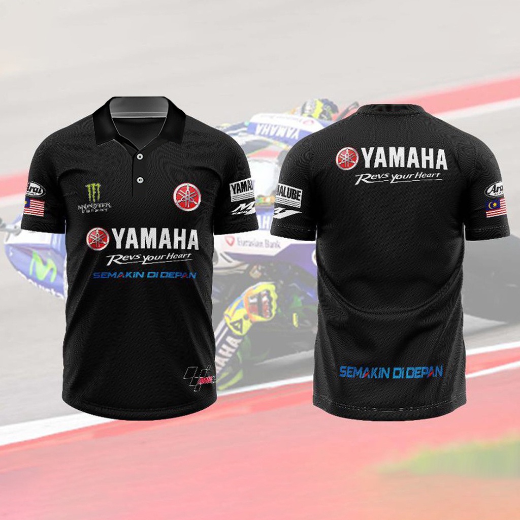 [พร้อมส่ง] เสื้อโปโลแขนสั้น ลาย Baji Yamaha GP สําหรับเด็กผู้ชาย 2023