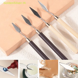 Goldensilver กาวสเตนเลส สีเงิน พร้อมด้ามจับ สําหรับย้อมสีเล็บ