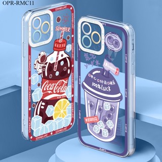 เคสโทรศัพท์มือถือ ลายการ์ตูนเครื่องดื่มฤดูร้อน สําหรับ Realme C11 C15 C20 C20A C30 C33 C53 C55 T4 2021