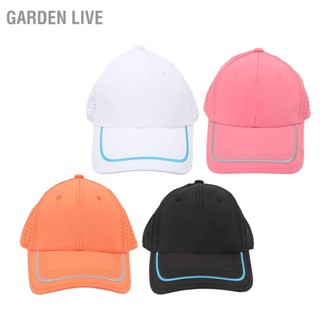 GARDEN LIVE Golf Net Cap Cotton Breathable Sun Block ปรับซับดูดซับเหงื่อหมวกสำหรับกิจกรรมกลางแจ้ง