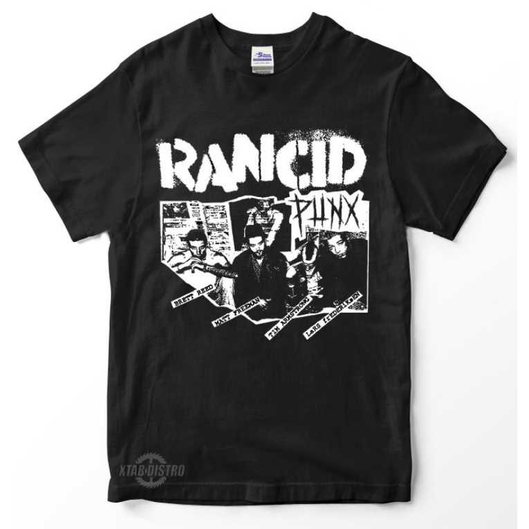 แฟชั่น 【ใหม่】Rancid PUNX Premium tshirt rancid T-Shirt punk rock underground bad religion sonic yout