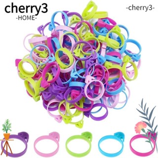 Cherry3 ถุงบีบไอซิ่งซิลิโคน ใช้ซ้ําได้ ทนทาน ทําความสะอาดง่าย 5 สี สําหรับคัพเค้ก คุกกี้ และขนมหวาน 50 ชิ้น