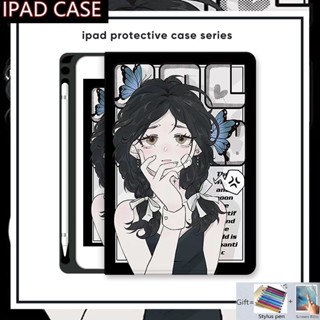 เคสอัจฉริยะ พร้อมช่องใส่ปากกา สําหรับ Ipad 10th 9th 8th 7th 6th 5th 4th Mini 6 Air 5 4 3 2 1 2020 2021 Ipad 10.2 10.9 Pro 9.7 10.5 11 นิ้ว