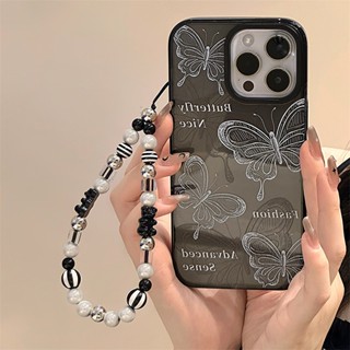 [พร้อมส่ง] เคสโทรศัพท์มือถือ วงกลม สองสี สีดํา สําหรับ Apple iPhone 15 14 13 12 11 PROMAX XS XR XSMAX SE2020 6 7 8PLUS MINI