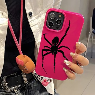 เคสโทรศัพท์ซิลิโคน TPU แบบนิ่ม ลายแมงมุม กันกระแทก สําหรับ IPhone 14 13 12 11 Pro XS Max X XR 8 7 Plus