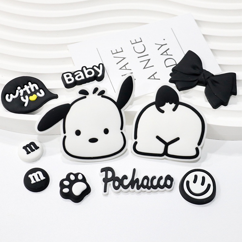 แผ่นยาง PVC แบบนิ่ม ลายการ์ตูนสุนัข สําหรับติดตกแต่งตู้เย็น DIY