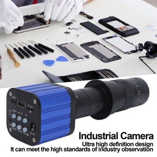 Youpin 4K 180x C Mount Industrial Camera กล้องไมโครสโคปวิดีโอความละเอียดสูงสำหรับซ่อมเซ็นเซอร์ SONY AC 100‑240V