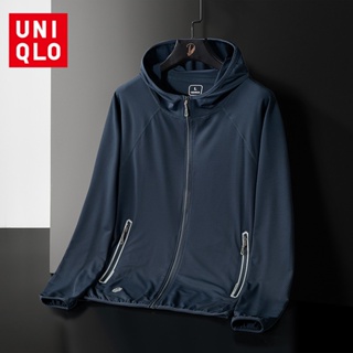 Uniqlo เสื้อแจ็กเก็ตแขนยาว มีฮู้ด กันแดด แฟชั่นฤดูร้อน สําหรับผู้ชาย และผู้หญิง ไซซ์ M - 5XL