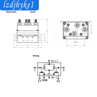 [Lzdjhyke1] สวิตช์รีเลย์โซลินอยด์ 12V 500A 4WD แบบเปลี่ยน สําหรับรถบรรทุก ATV 12000lbs SUV 4x4