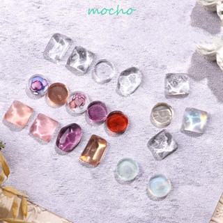 Mocho การ์ดโชว์สีเล็บ แบบแก้วใส ทรงกลม สําหรับตกแต่งเล็บ