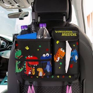 Car Trash Can Car-Mounted Cartoon Cute Multi-Function Car Seat Storage Box Creative Internal Car Accessory 7Uff