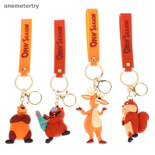 Onem พวงกุญแจ จี้ตุ๊กตาการ์ตูนสัตว์ llaveros Deer Elliot Brown Bear Boog สําหรับห้อยกระเป๋า