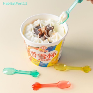 Habitatport ช้อนไอศกรีม เค้ก ขนมหวาน และของหวาน แบบใช้แล้วทิ้ง ขนาดเล็ก 9 ชิ้น ต่อชุด