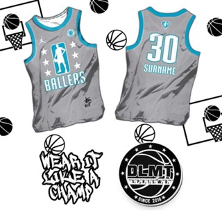 Dlmt NBA - BALLERS CODE DLMT154 เสื้อเจอร์ซีย์สําเร็จรูป (ฟรีเปลี่ยนชื่อ หมายเลขโทรทัศน์ และหมายเลข)