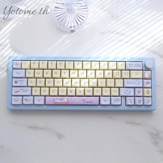 ปุ่มกดคีย์บอร์ด 133 127 คีย์ PBT XDA PBT สําหรับ 61 64 68 78 84 87 96 98 104 108 [Yotome.th]