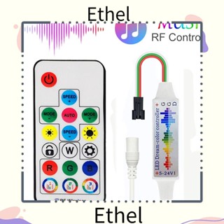 Ethel1 รีโมตควบคุมสายไฟ Led DC5-24V 3Pin DC USB 17Keys Mini RF สําหรับ WS2812B WS2811 5050