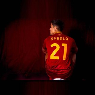 เสื้อกีฬาแขนสั้น คอกลม ลายทีมชาติฟุตบอล AS Roma No.21 Dybala 2022-2023 ชุดเหย้า