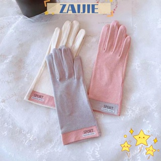 Zaijie24 ถุงมือผู้หญิง ระบายอากาศ หน้าจอสัมผัส กลางแจ้ง