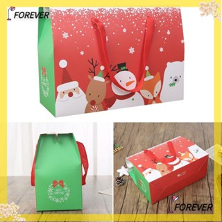 Forever กล่องขนมหวาน ลาย Merry Christmas DIY สําหรับตกแต่งบ้าน วันหยุด