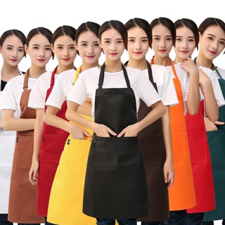 Spot# hotel coffee chef work clothes kitchen apron custom logo neck adjustable adult overcoat antifouling foreign trade 8jj