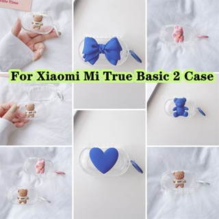 【คุณภาพสูง】เคสหูฟัง แบบนิ่ม ลายสามมิติ สําหรับ Xiaomi Mi True Basic 2 Xiaomi Mi True Basic 2