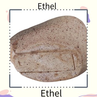 Ethel1 กล่องเก็บกุญแจ รูปหินสีเหลืองอ่อน ซ่อนกุญแจ เครื่องประดับ โคลนเรซิน ผู้ใหญ่ / เด็ก