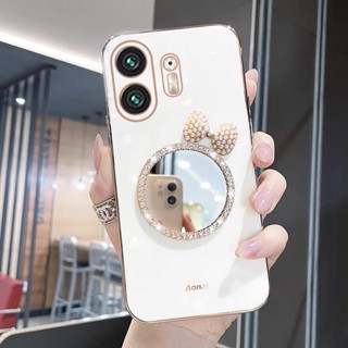 เคสโทรศัพท์มือถือ ประดับโบว์ กลิตเตอร์น่ารัก สําหรับ Nothing Phone 2