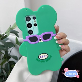 เคสโทรศัพท์มือถือ แบบนิ่ม ลายการ์ตูนหมี สีเขียว สําหรับ OPPO A1 Pro A97 A12E A3S A55 A56 5G A55S F1S A9 A5 A32 A33 A53 2020 A8 A31 A53S 4G A11S F21 Pro 4G 5G