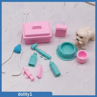 [Dolity1] บ้านตุ๊กตาจิ๋ว อุปกรณ์ประกอบฉากหมอ แกล้งทําเป็นเล่น สําหรับเด็กผู้ชาย และเด็กผู้หญิง 11 ชิ้น