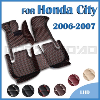 Rhd พรมปูพื้นรถยนต์ สําหรับ Honda City 2006 2007 อุปกรณ์เสริมภายในรถยนต์